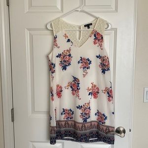 As U Wish- White floral dress - size small